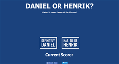 Desktop Screenshot of danielorhenrik.com
