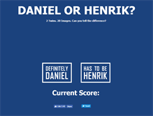 Tablet Screenshot of danielorhenrik.com